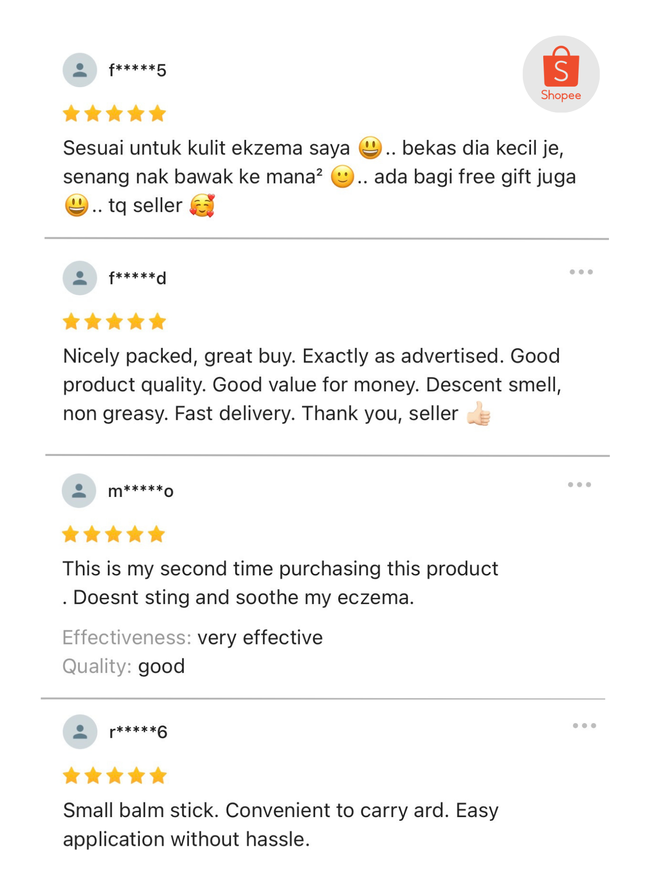 allvegan natural eczema balm stick