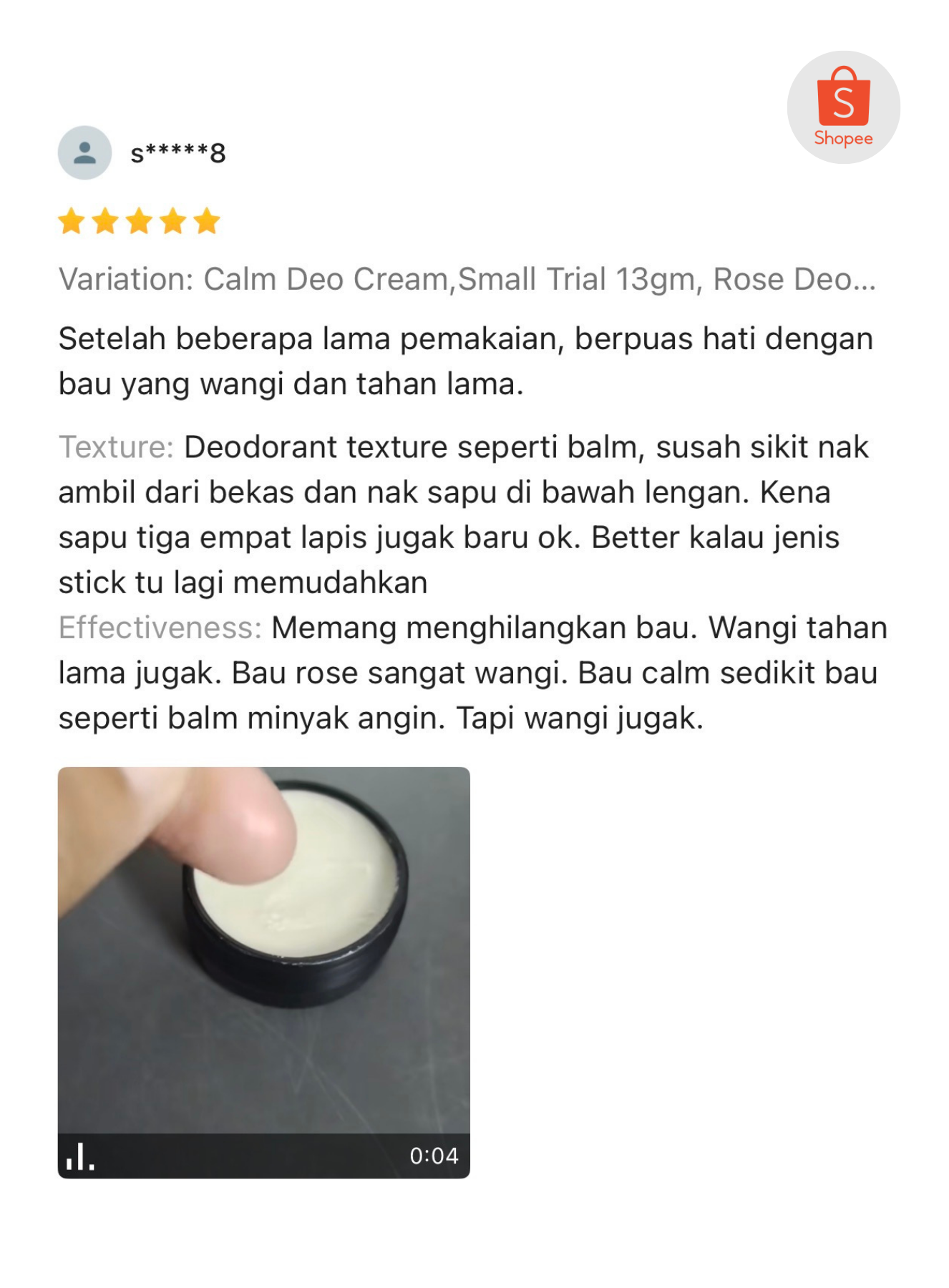 [3pcs] allvegan natural deodorant cream