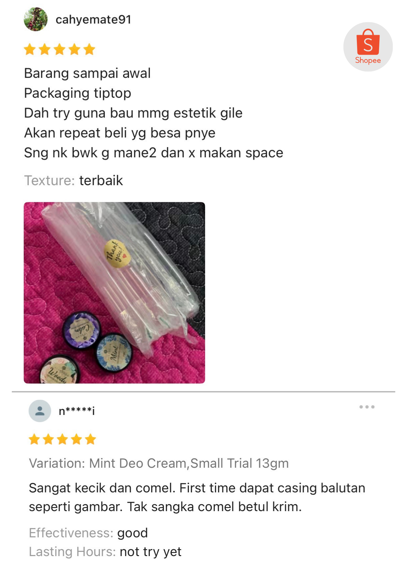 [3pcs] allvegan natural deodorant cream